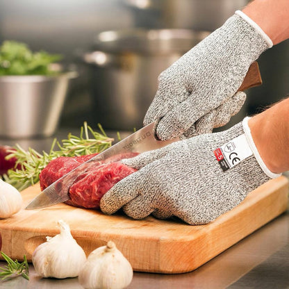 Cut Resistant Kitchen Gloves - Durable, Safe Cooking Gloves | Perfect Gift for Cooks & Chefs