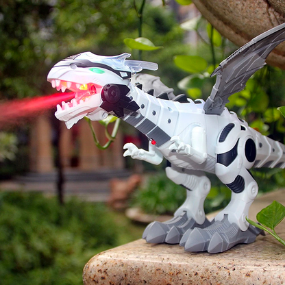 Fire Breathing Roaring Dragon Toy - Interactive Walking Dinosaur