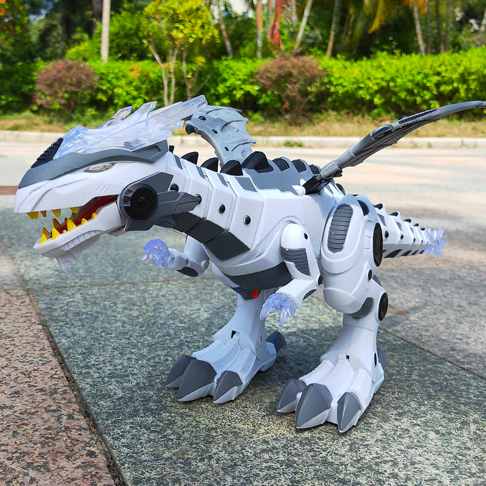 Fire Breathing Roaring Dragon Toy - Interactive Walking Dinosaur