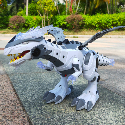 Fire Breathing Roaring Dragon Toy - Interactive Walking Dinosaur