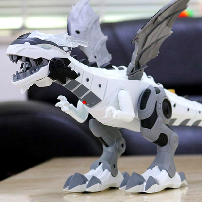 Fire Breathing Roaring Dragon Toy - Interactive Walking Dinosaur