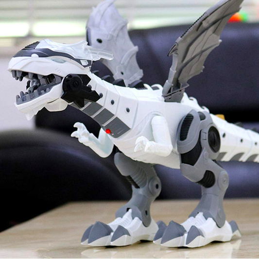 Fire Breathing Roaring Dragon Toy - Interactive Walking Dinosaur