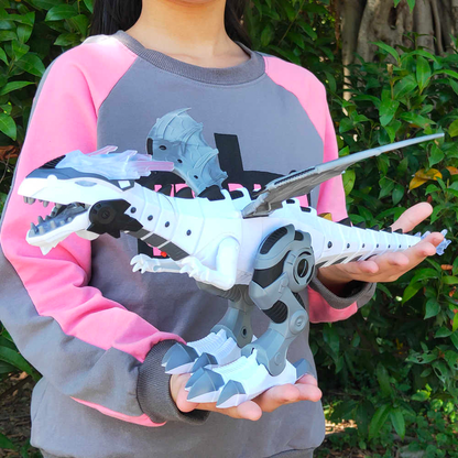 Fire Breathing Roaring Dragon Toy - Interactive Walking Dinosaur