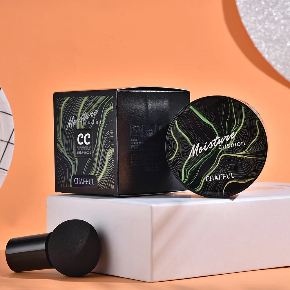 Flawless CC Cream Foundation with Mushroom Air Cushion – Ideal Beauty Gift for Her