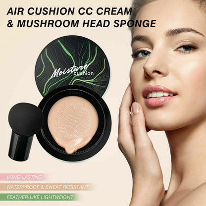 Flawless CC Cream Foundation with Mushroom Air Cushion – Ideal Beauty Gift for Her