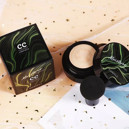 Flawless CC Cream Foundation with Mushroom Air Cushion – Ideal Beauty Gift for Her