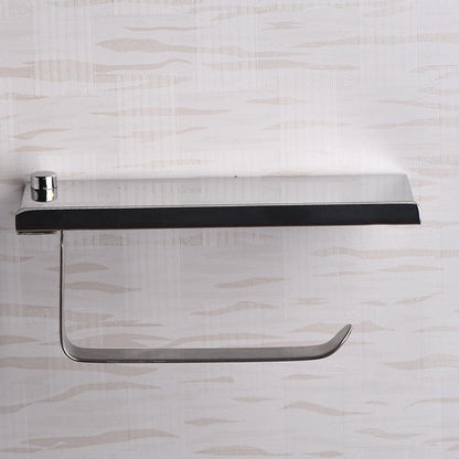 EZ Toilet Paper Holder With Shelf