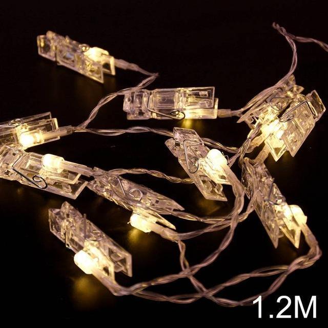 Photo String Lights - Perfect Gift for Home Decor & Memories Display