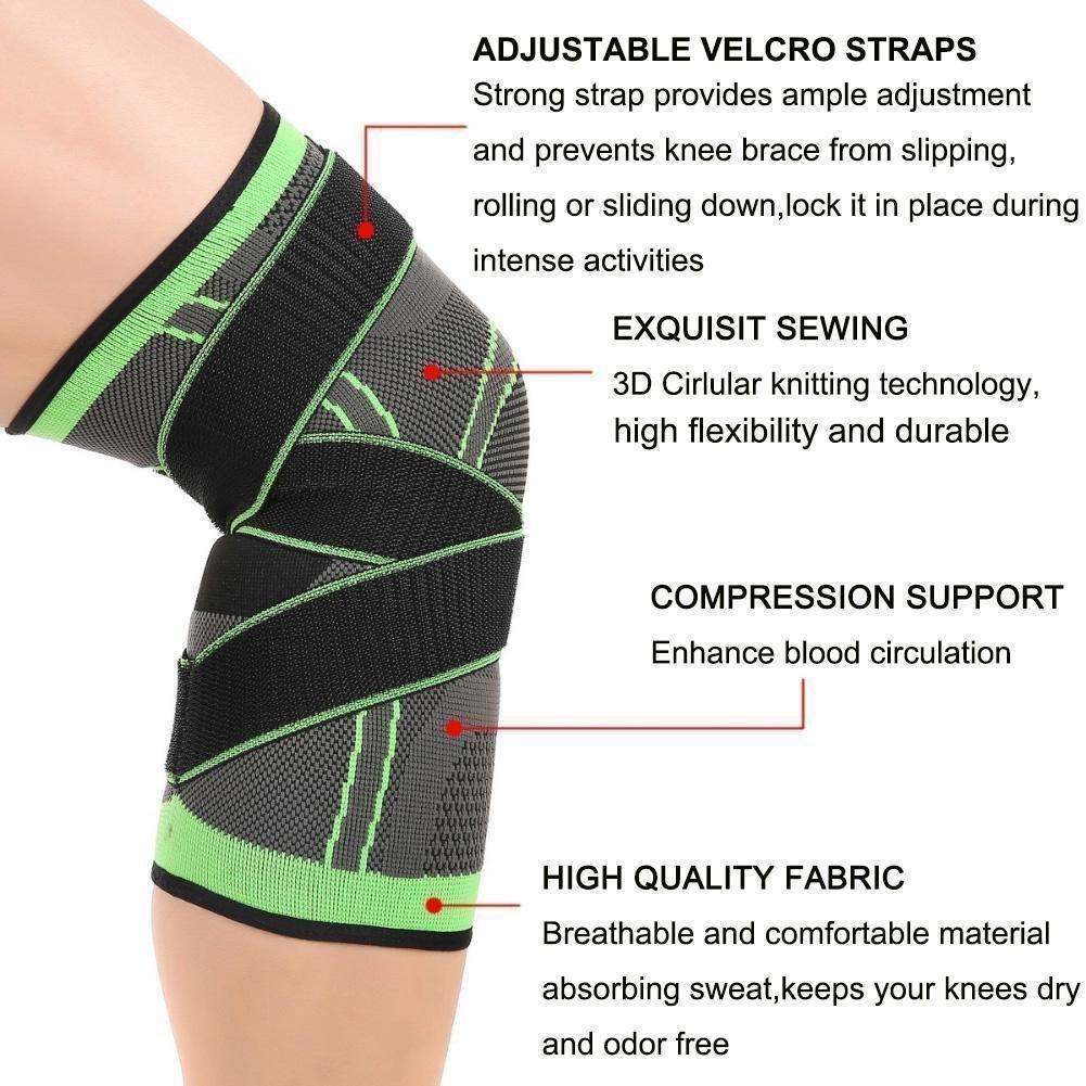 3D Adjustable Knee Brace – Ideal Gift for Athletes & Pain Relief