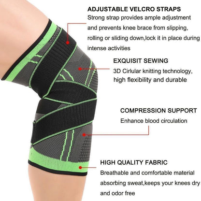 3D Adjustable Knee Brace – Ideal Gift for Athletes & Pain Relief
