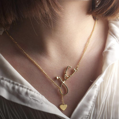 Heart Stethoscope Necklace
