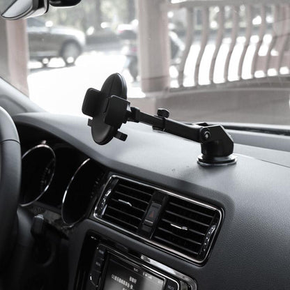 Retractable Car Phone Holder, Universal Car Phone Holder for Dashboard & Windshield, Car Air Vent Phone Holder