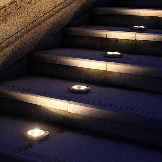 LED Solar In-Ground Pathway Lights - Solar Driveway & Sidewalk Ground Lighting