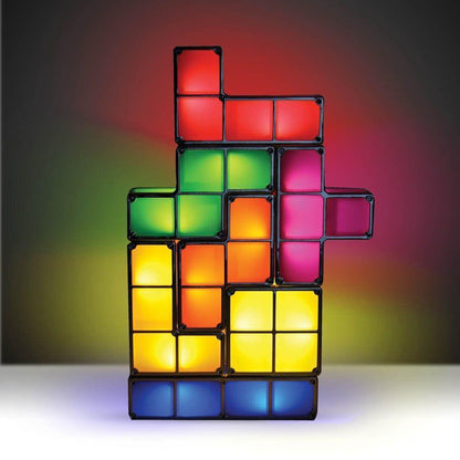 Retro Tetris Gamer Lamp – Cool Gaming Lighting for Home & Office, Great Gift for Birthday
