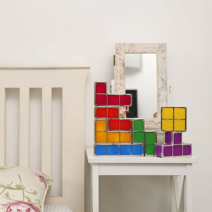 Retro Tetris Gamer Lamp – Cool Gaming Lighting for Home & Office, Great Gift for Birthday
