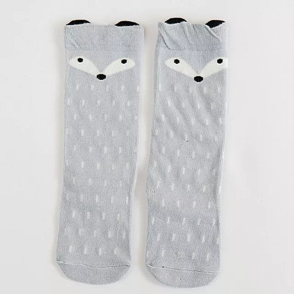 Knee-high fox socks for babies