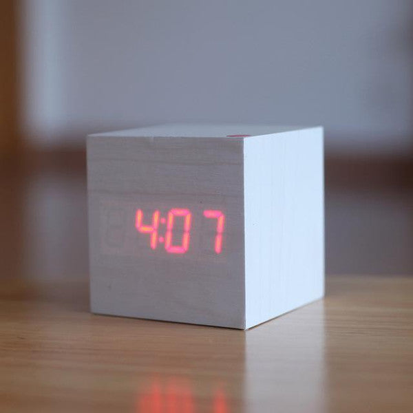 Modern Digital Wood Clock – LED Wooden Digital Wall Clock for Home & Office