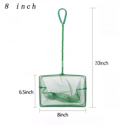 Portable Fish Net with Long Handle: Aquarium Accessories for Fish Tank Cleaning & Landing Net