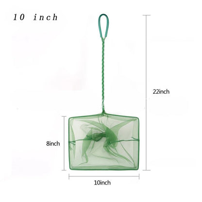 Portable Fish Net with Long Handle: Aquarium Accessories for Fish Tank Cleaning & Landing Net