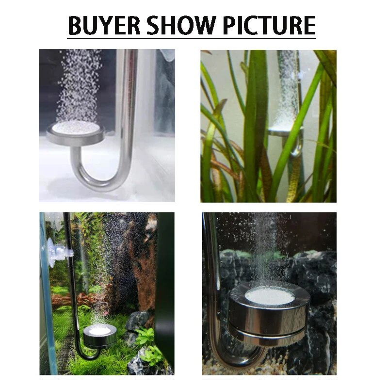 Aquarium CO2 Diffuser: Stainless Steel Atomizer for Aquatic Plant Growth Accessories