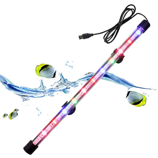 Aquarium LED Submersible Mood Lamp: USB Waterproof Fish Tank Decor & Plant Grow Light