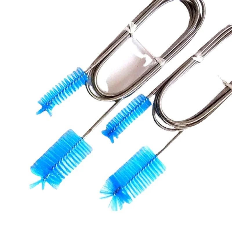 Stainless Steel Flexible Bent Tube Aquarium Cleaning Brush for Tank Maintenance