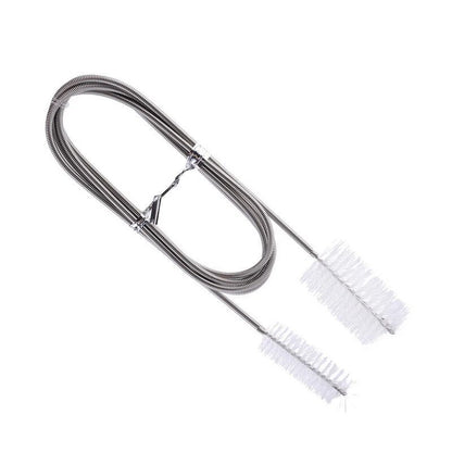 Stainless Steel Flexible Bent Tube Aquarium Cleaning Brush for Tank Maintenance
