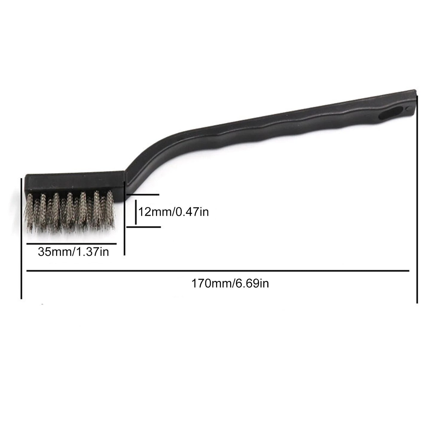 Aquarium Algae Cleaning Brush: Steel Wire & Nylon Cleaner