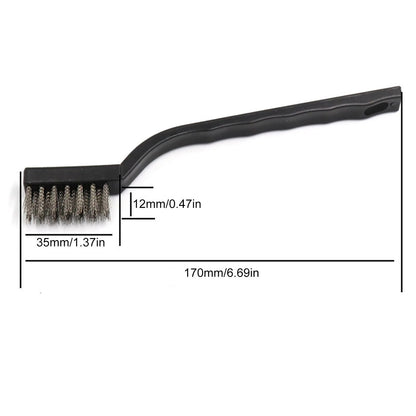 Aquarium Algae Cleaning Brush: Steel Wire & Nylon Cleaner