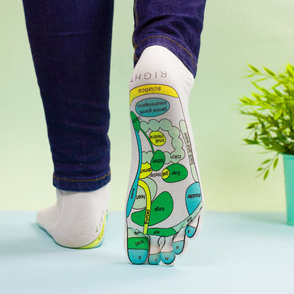 Cotton Acupressure Reflexology Socks – Premium Massage Socks & Ideal Wellness Gift
