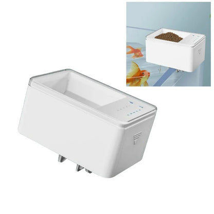 LED Aquarium Fish Tank 500ml Automatic Fish Feeder With Timer