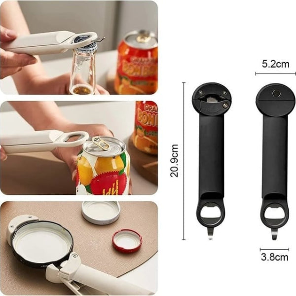 Retractable Bottle Opener – Multifunctional, Adjustable & Portable