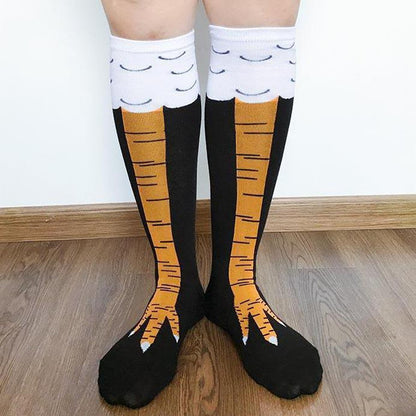 Funny Chicken Leg Socks - Unisex Chicken Feet Knee-High | Perfect Christmas & Halloween Gift
