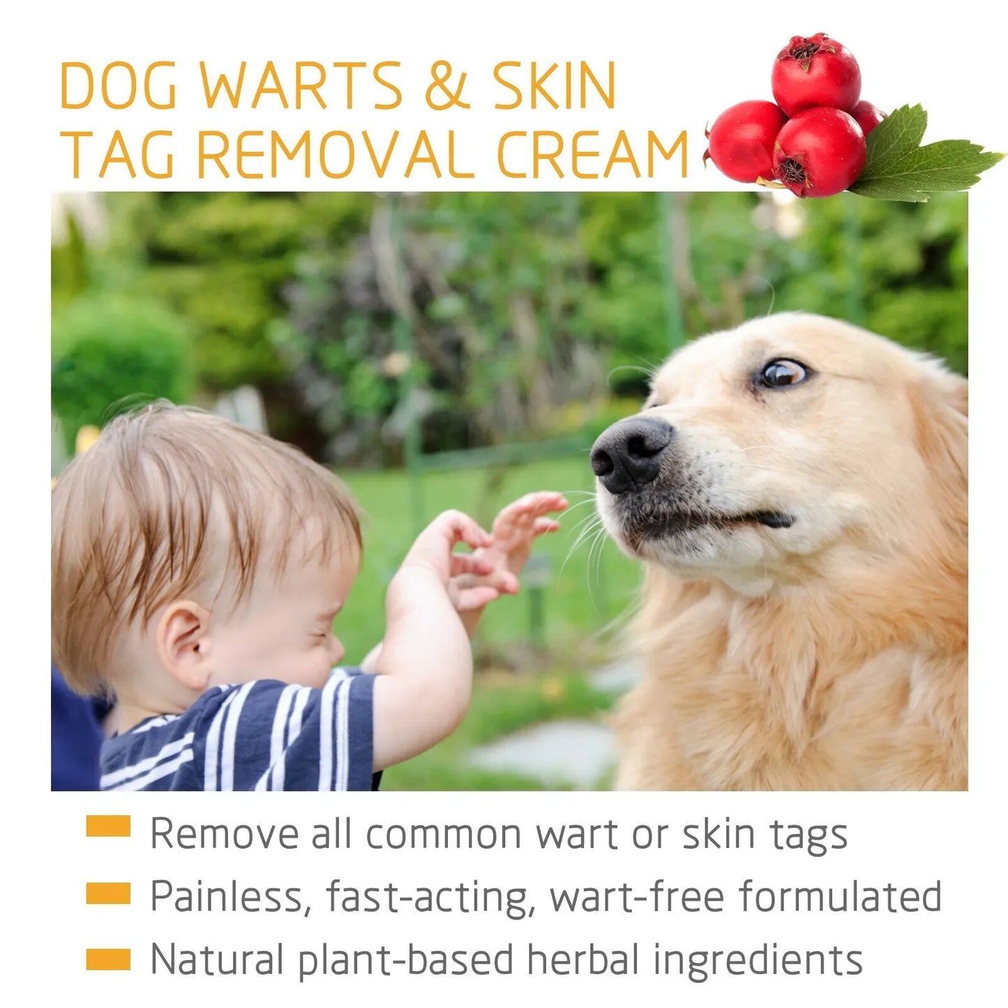 Dog Wart Remover Cream for Painlessly Removing Moles, Stains, Papillomas, and Skin Tags