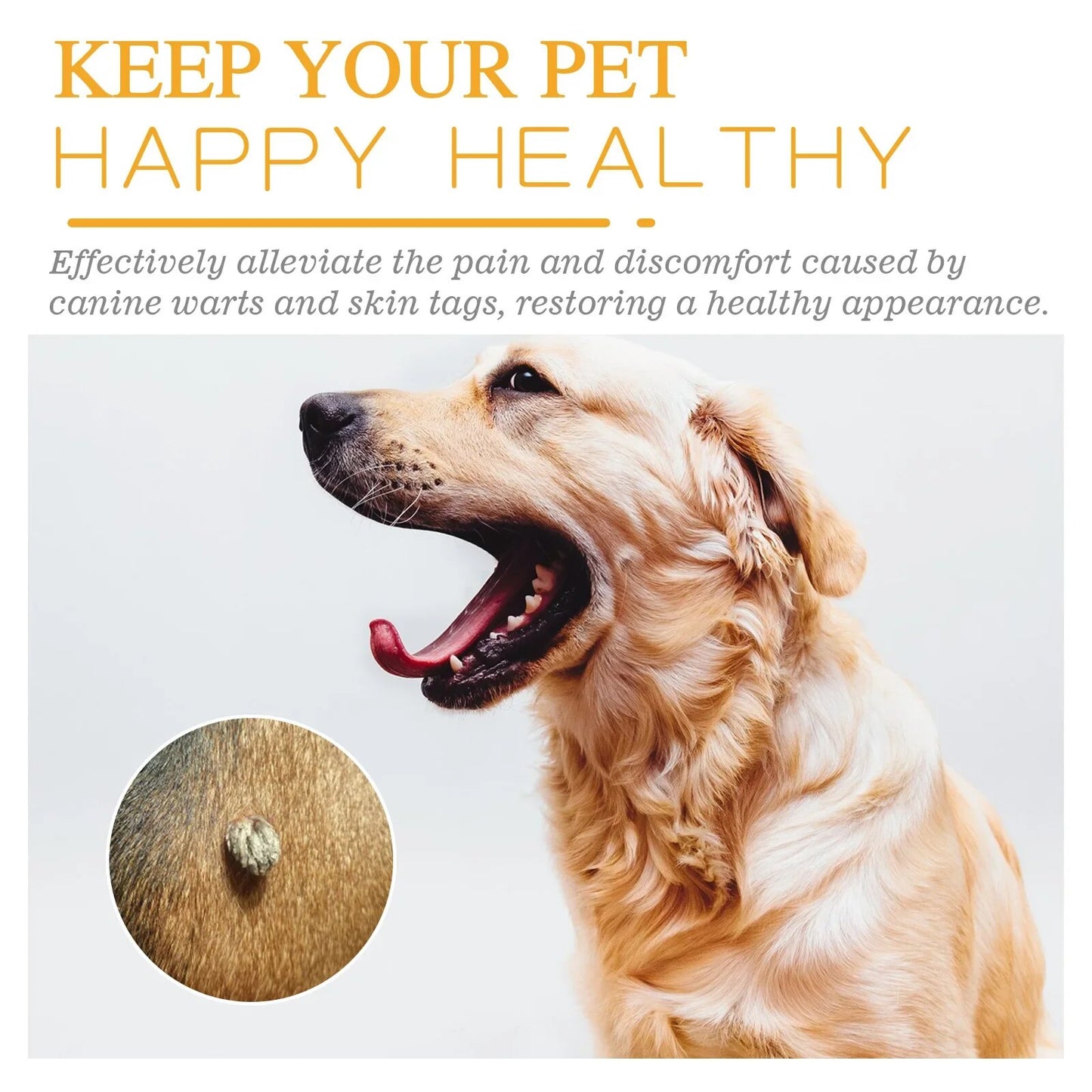 Dog Wart Remover Cream for Painlessly Removing Moles, Stains, Papillomas, and Skin Tags
