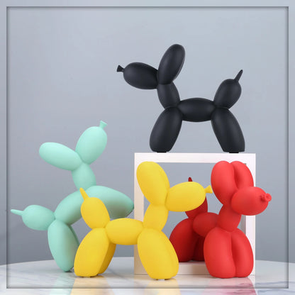 Balloon Dog Statue: Nordic Resin Animal Sculpture for Modern Home Decor