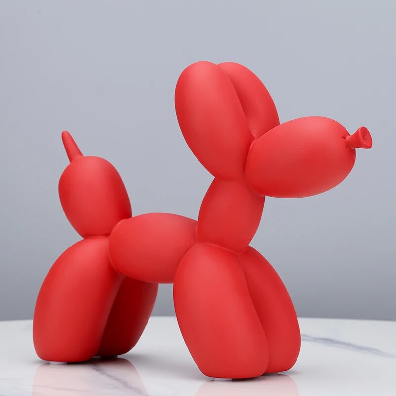 Balloon Dog Statue: Nordic Resin Animal Sculpture for Modern Home Decor