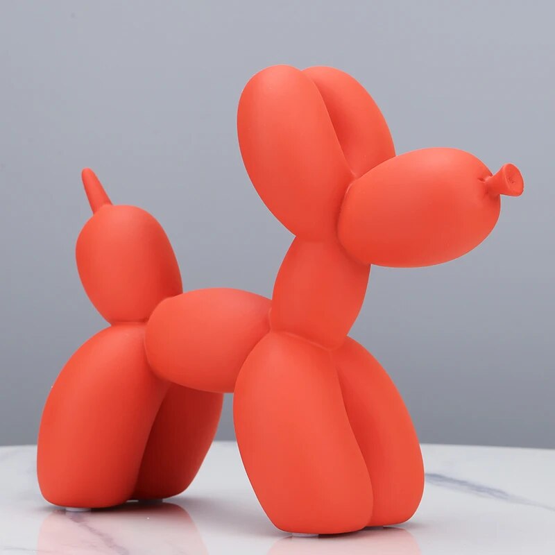 Balloon Dog Statue: Nordic Resin Animal Sculpture for Modern Home Decor