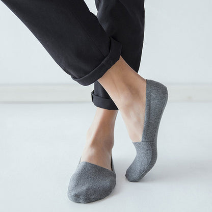 Anti Slip No Show Socks 5-Pack - 5-Pack Gift Set, Non-Slip No Show Socks for Slip-On Shoes