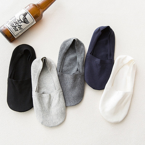 Anti Slip No Show Socks 5-Pack - 5-Pack Gift Set, Non-Slip No Show Socks for Slip-On Shoes