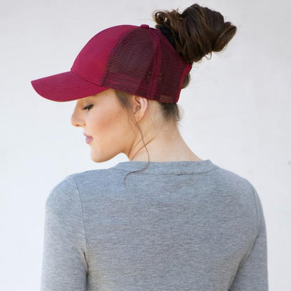 Ponytail Baseball Cap – Perfect Gift for Women | Stylish High Ponytail Hat