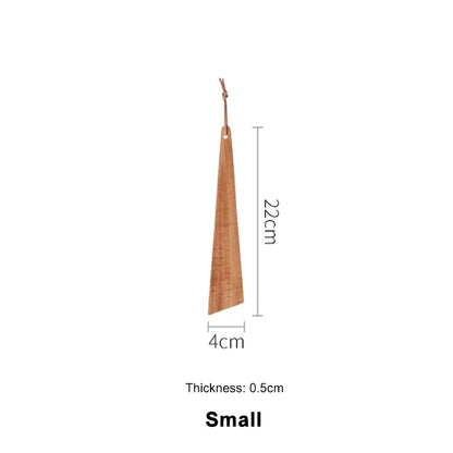 SHIMOYAMA Teak Wood Tableware Spatulas: Triangular Cooking Spatula for Kitchen Gadgets & Portable Outdoor Camping Utensi