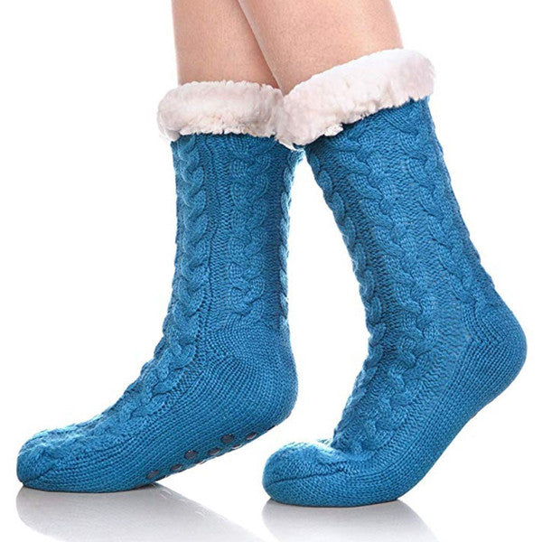 Sherpa Lined Slipper Socks - Perfect Winter Gift
