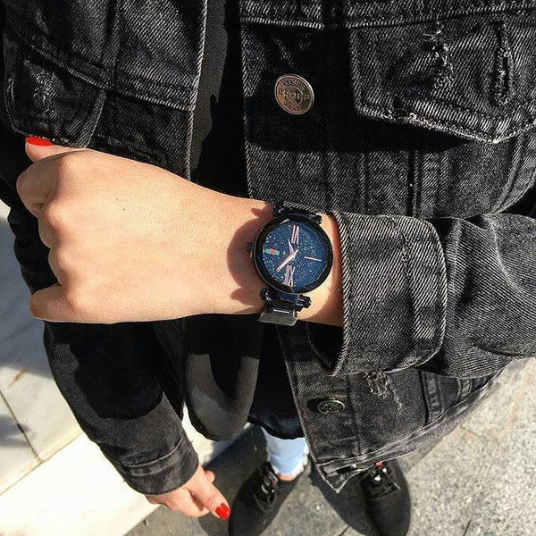 Stargazer Watch – Elegant Gold & Steel Timepiece | Perfect Gift for Any Occasion