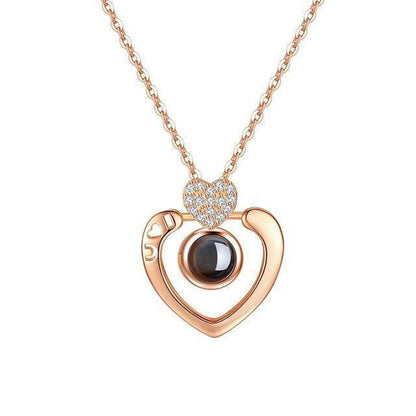 Hidden Message Lovers Necklace