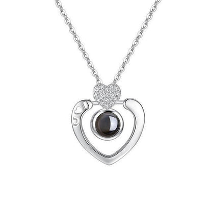 Hidden Message Lovers Necklace