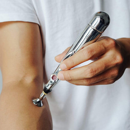 Revolutionize Your Wellness Routine - Compact Electric Laser Acupuncture Pen with 5 Unique Heads, Battery Operated