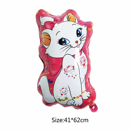 Disney Marie Cat Balloons Set: 32-inch Number Foil Balloon Girls Birthday Party Decoration & Supplies