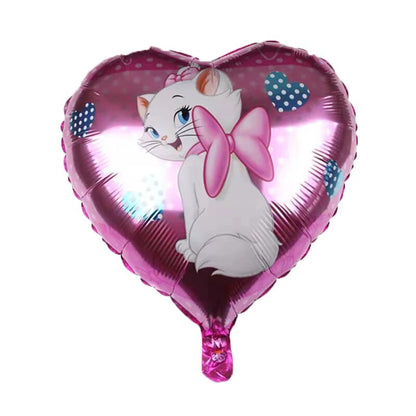 Disney Marie Cat Balloons Set: 32-inch Number Foil Balloon Girls Birthday Party Decoration & Supplies