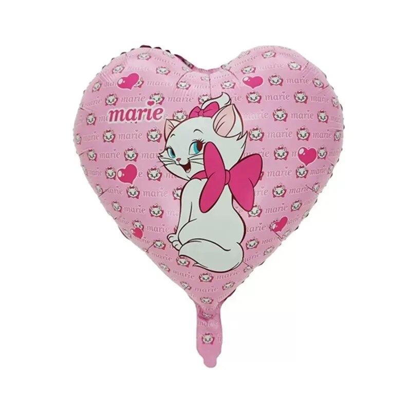 Disney Marie Cat Balloons Set: 32-inch Number Foil Balloon Girls Birthday Party Decoration & Supplies